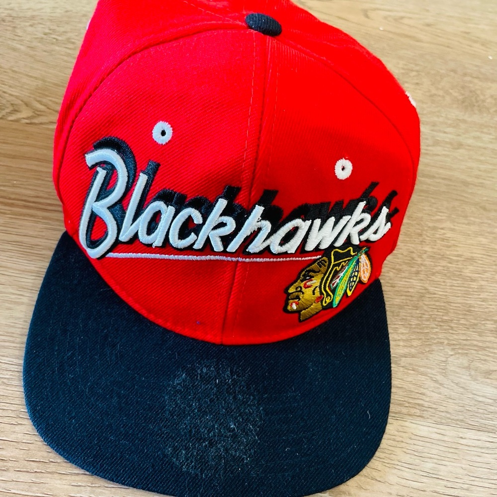 Vintage Style Blackhawk Chicago Zephyr Hat with Embroider SnapBack pre owned